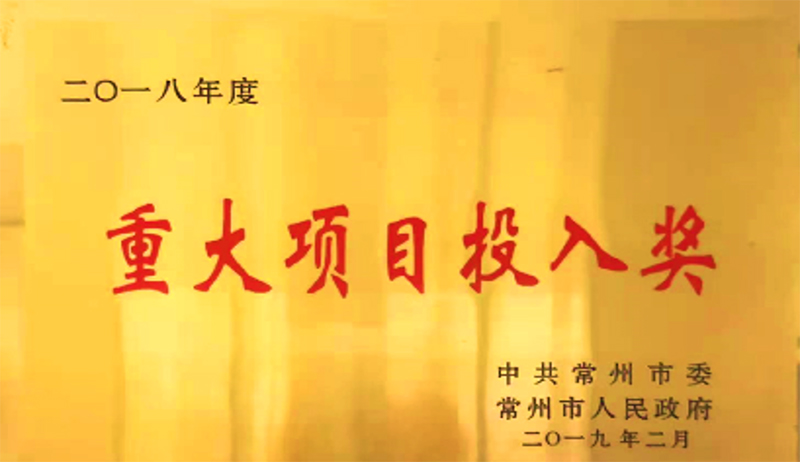 重大項(xiàng)目投入獎(jiǎng)